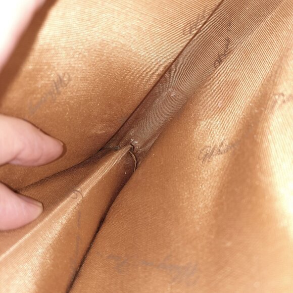 Whiting & Davis Clutch Gold Mesh Purse Evening Bag Detachable Crossbody Chain - Picture 14 of 16